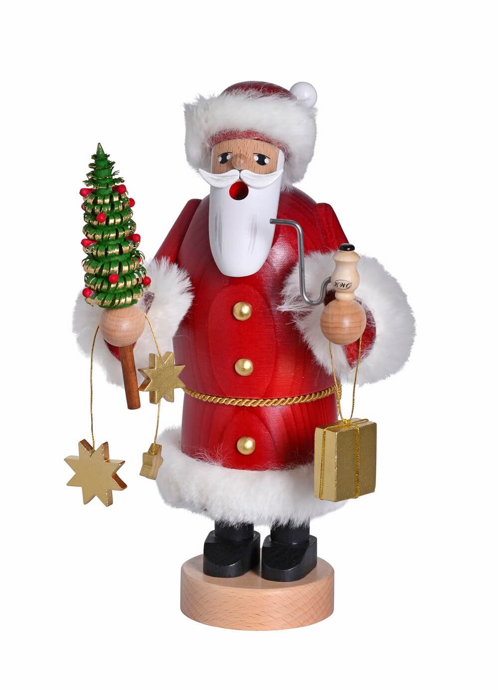 Smoking man Santa Claus, 20 cm by KWO