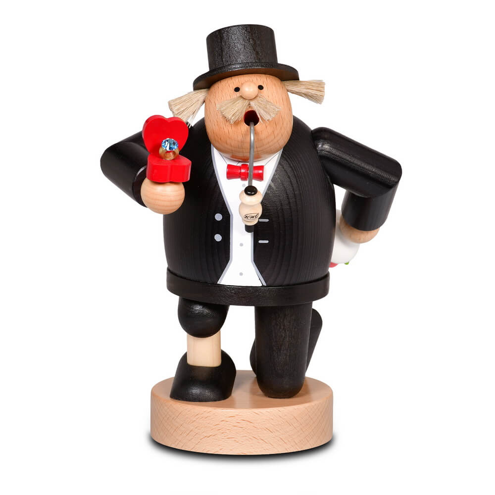 Incense Smoker Rose Cavalier, 20 cm (7.9 in) by KWO, Made in Germany