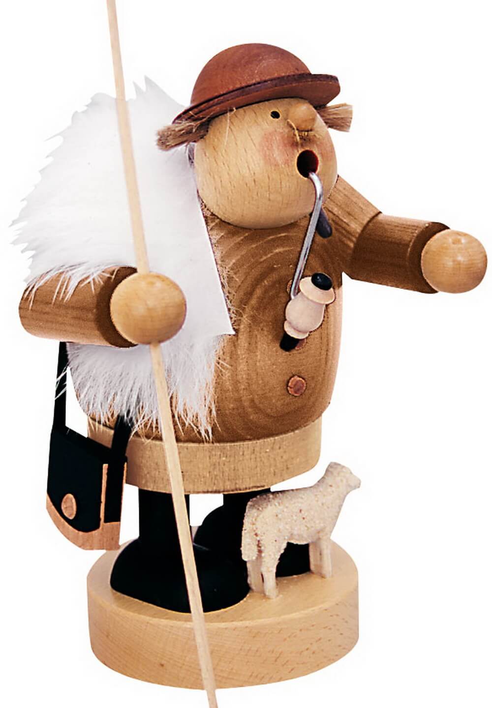 Smoking man shepherd, 18 cm by KWO