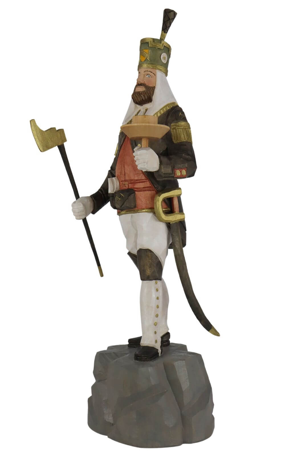 Freiberger Obersteiger, coloured, 16 cm by Schnitzkunst aus dem Erzgebirge_1