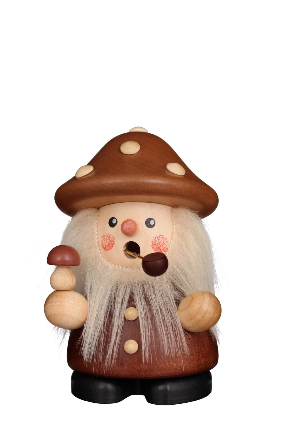 Smoking man mushroom man in nature, 10 cm by Christian Ulbricht