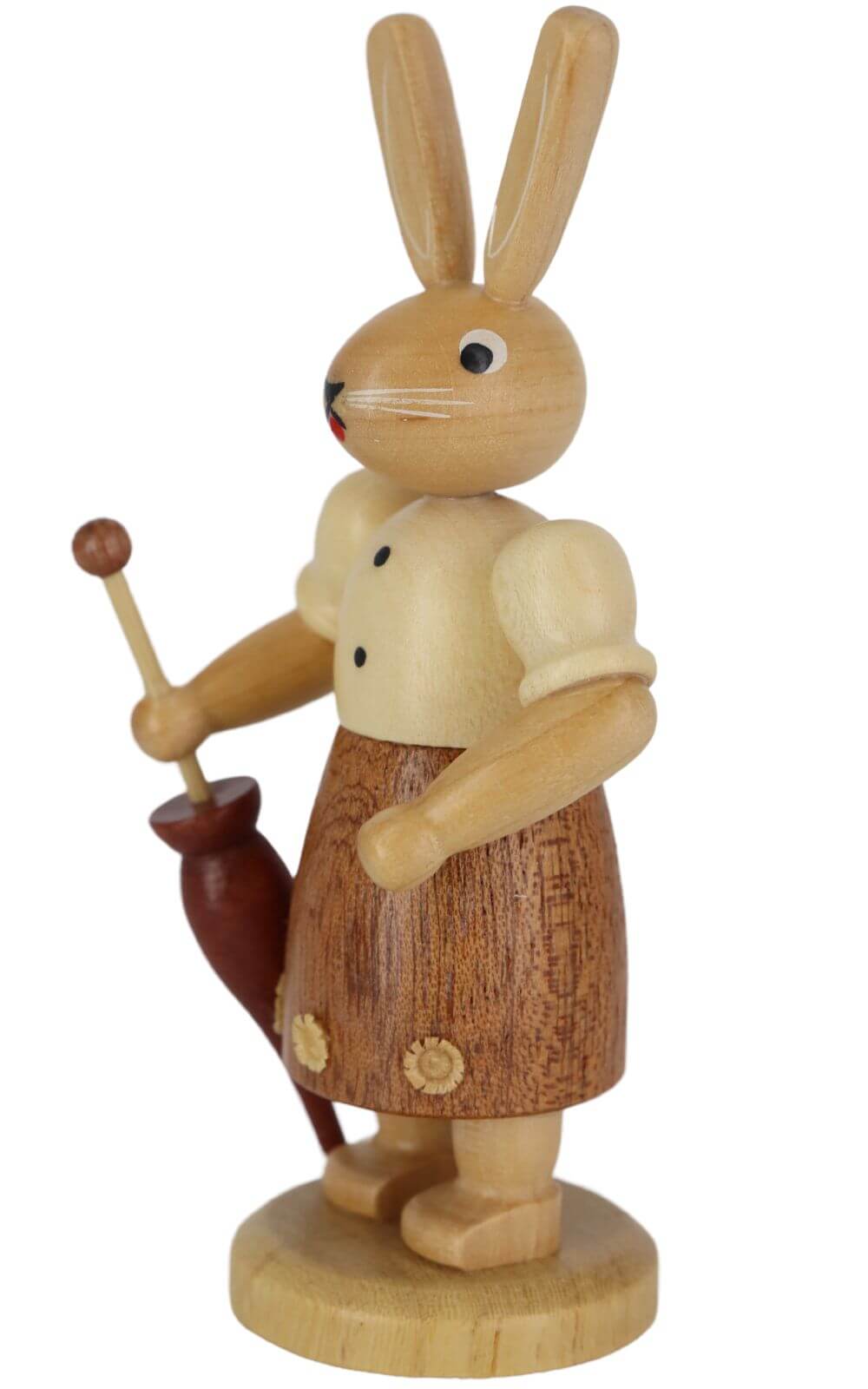 Easter bunny woman with umbrella, natural, 11 cm by Müller Kleinkunst_3