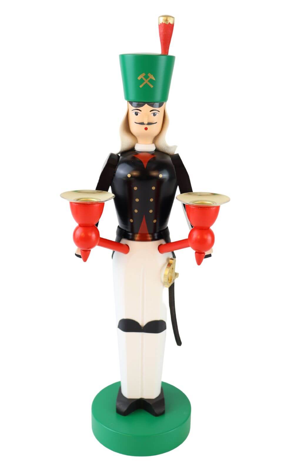 Miner for wax candles, 32 cm, colored by Richard Glässer