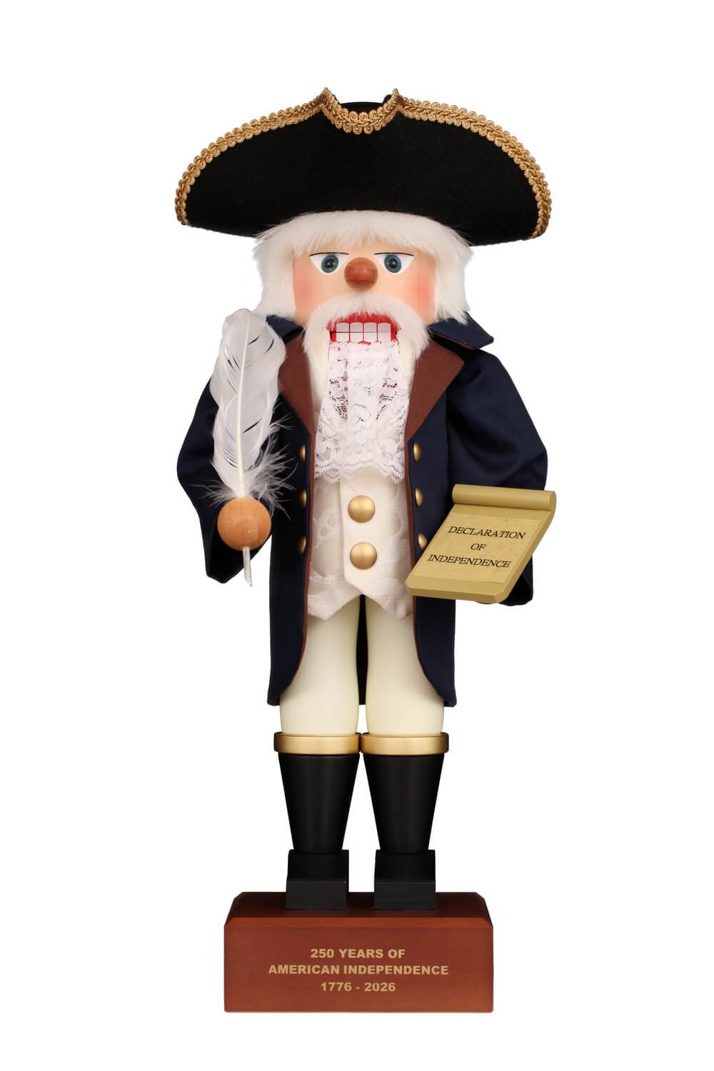 Premium Nutcracker American Founding Father, 18.5 inches / 47 cm by Christian Ulbricht, Made in Germany
