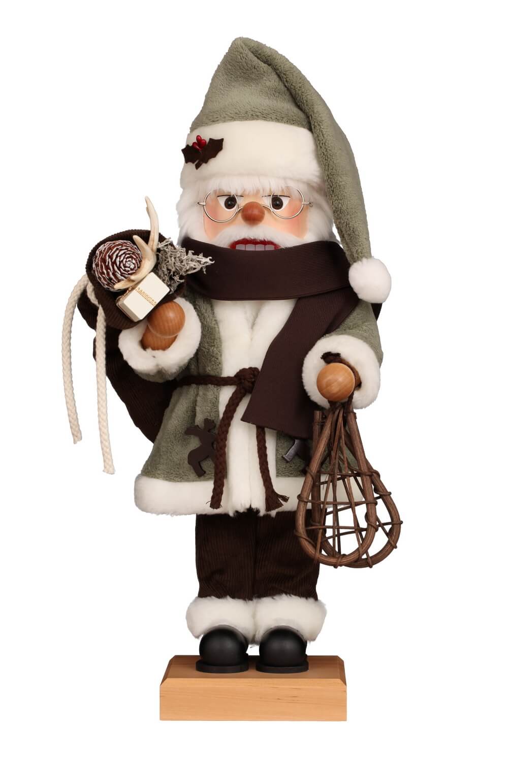 Premium Nutcracker Santa Claus Forest Joy, 19.7 inch (50 cm) by Christian Ulbricht, Made in Germany – luxury handcrafted German Christmas décor