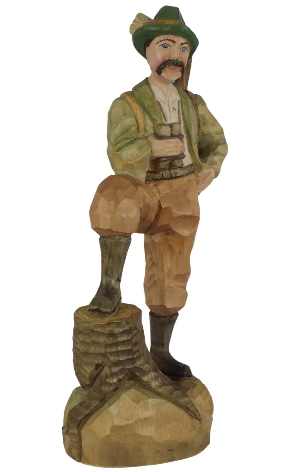 Forester, carved, 12 cm, colored by Schnitzkunst aus dem Erzgebirge_3