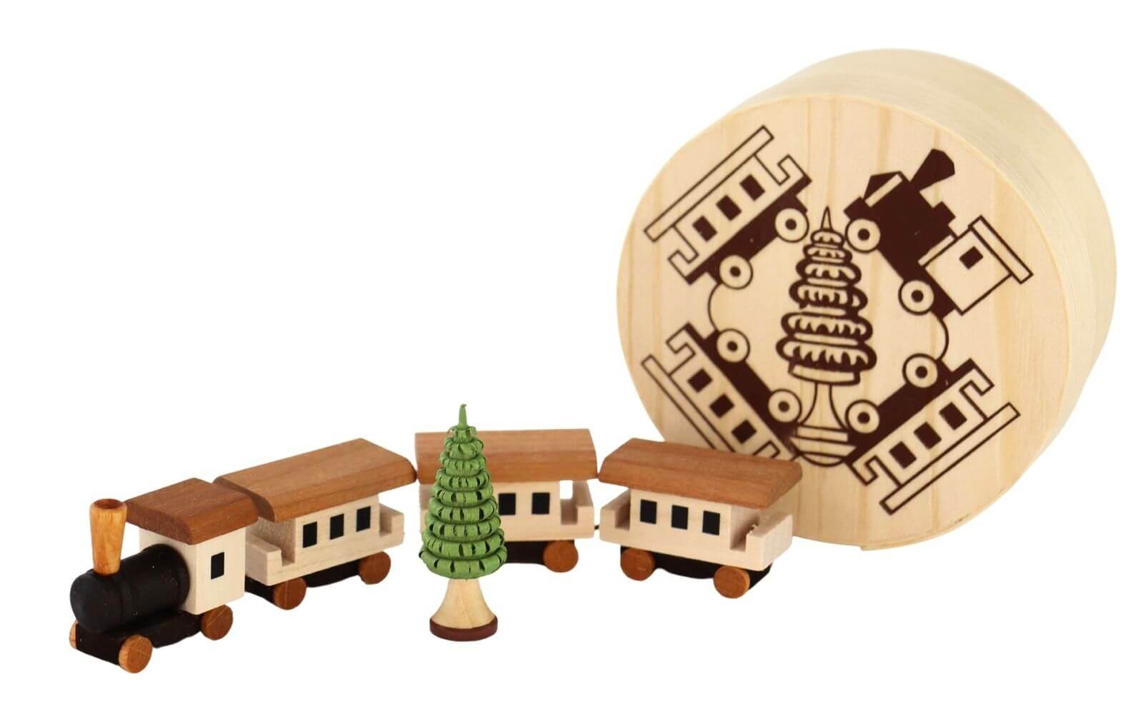 Chipboard box with railroad by Knuth Neuber
