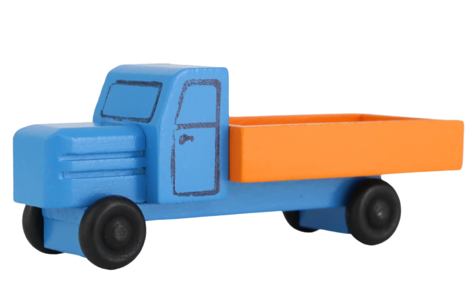 Wooden toy truck box van, coloured by Robbi Weber_1