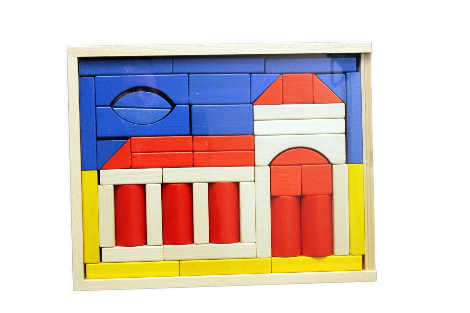 Church construction kit with 48 building blocks by Ebert GmbH