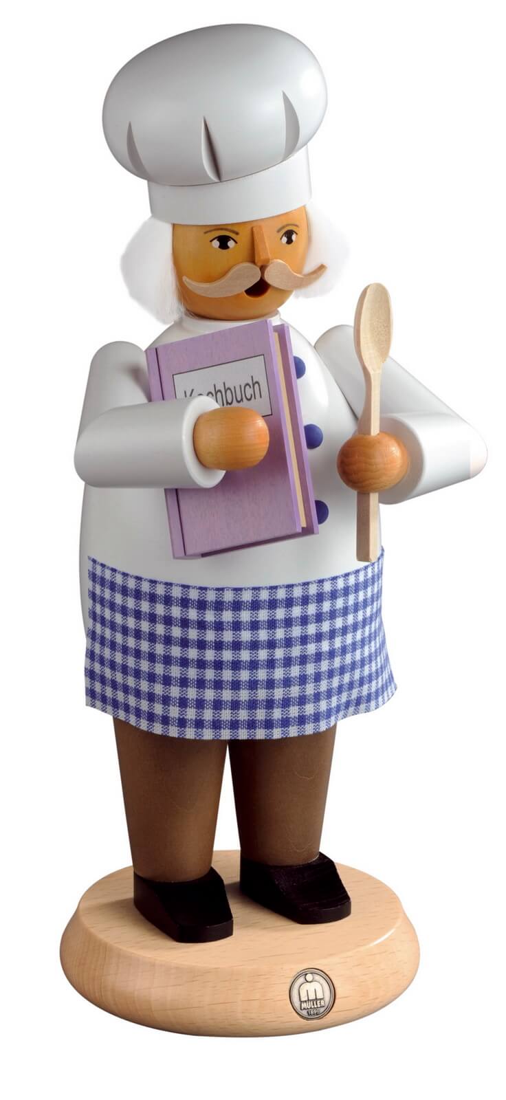 Smoking man chef, 25 cm by Müller Kleinkunst