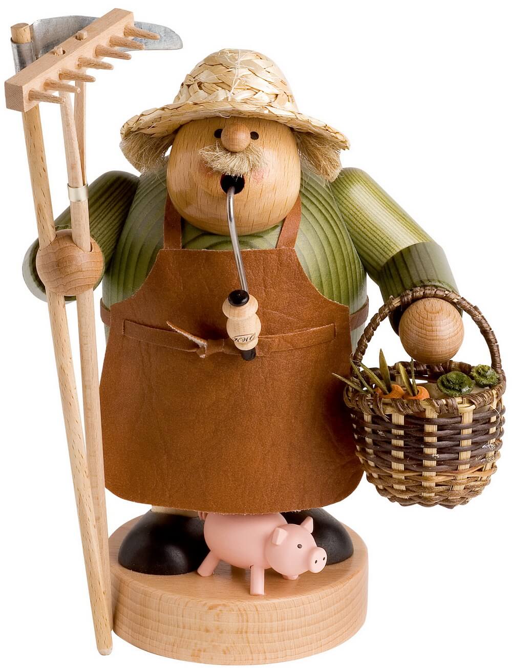 Smoking man farmer, 20 cm by KWO