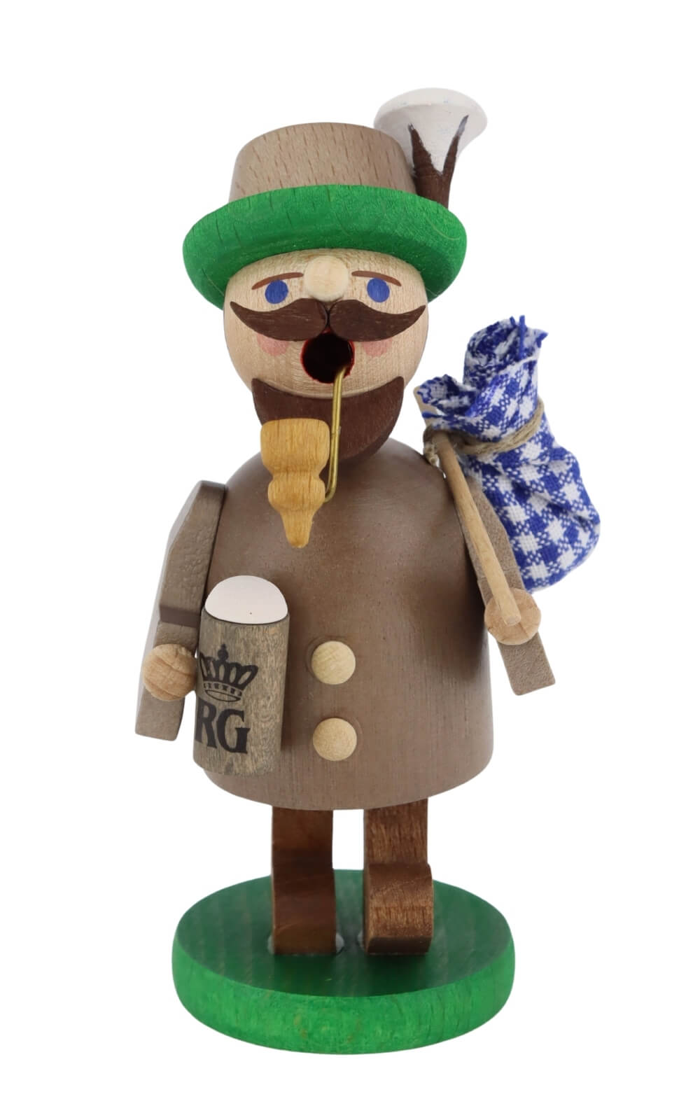 Smoking Man Bavarian, 11 cm / 4,3 inch by Richard Glässer_1