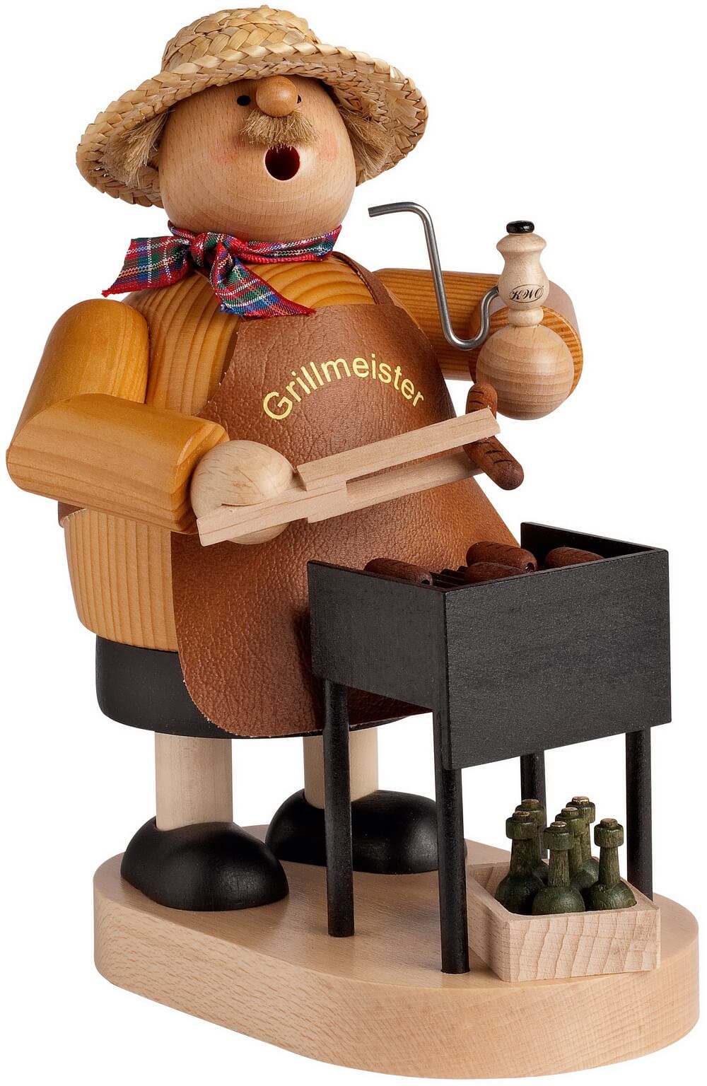 Smoking man grill master, 21 cm, colored by KWO