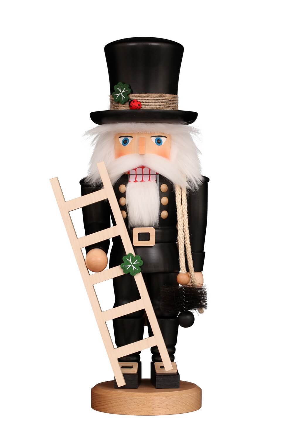 Chimney Sweep Nutcracker, 17.7 inches (45 cm) by Christian Ulbricht, Made in Germany – A Timeless Symbol of Luck and Craftsmanship